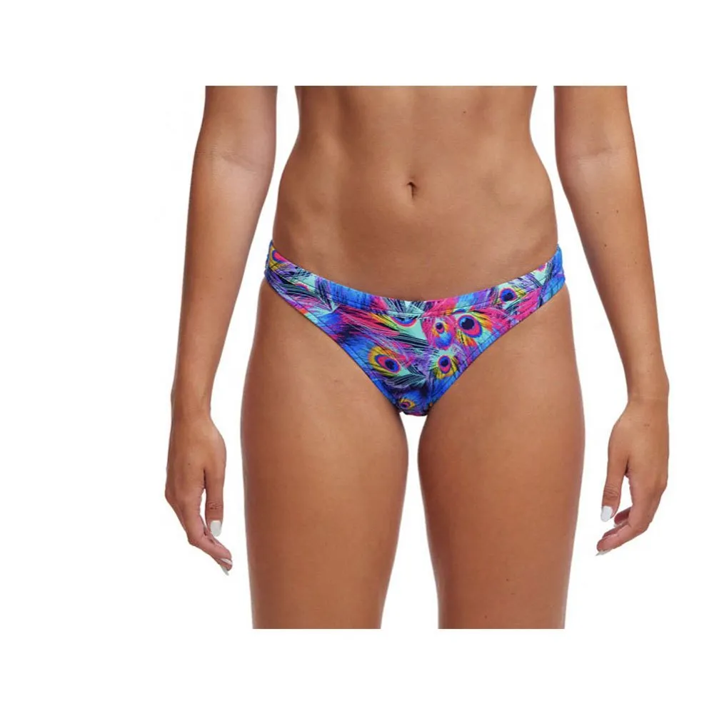 Funkita Hipster Peacock Paradise Bikini Botten female, Illustration aqua / multi, AUS 10