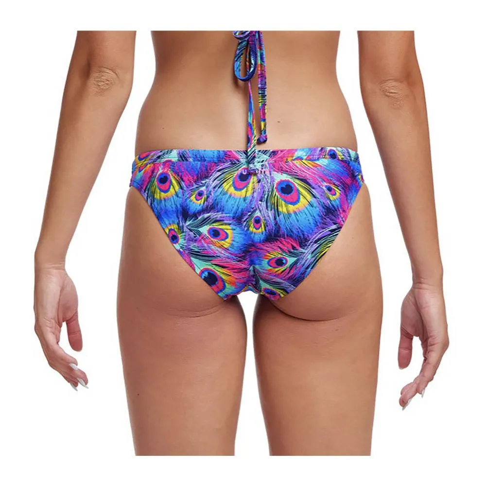 Funkita Hipster Peacock Paradise Bikini Botten female, Illustration aqua / multi, AUS 10