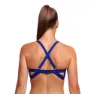 Funkita Hold Steady Crop Leaf Laser Bikinitopp female, Floral blue / pink, AUS 8