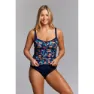 Funkita Ruched Panelled Tankini female, Gum shy, AUS 12