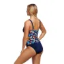 Funkita Ruched Panelled Tankini female, Gum shy, AUS 12