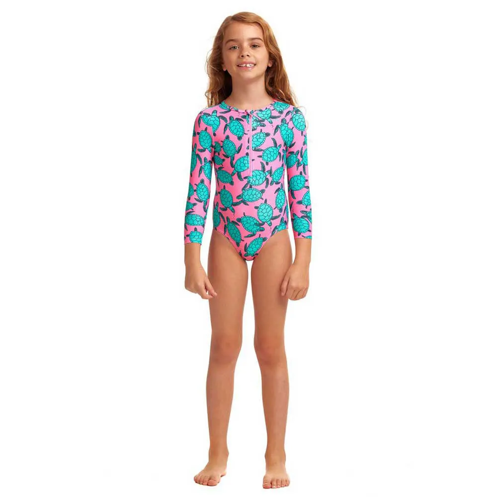 Funkita Sun Cover Baddräkt female, Paddling pink, 4Y