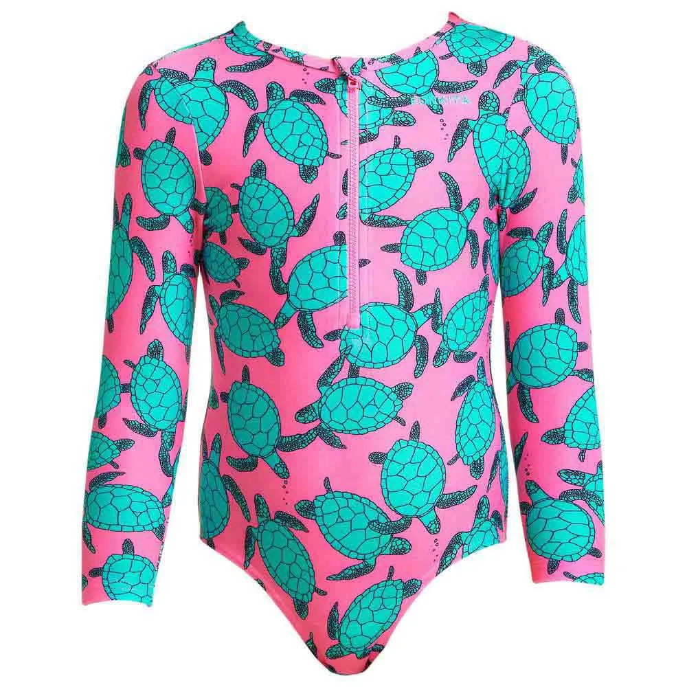 Funkita Sun Cover Baddräkt female, Paddling pink, 4Y