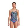Funkita Tribal Revival Baddräkt female, Classic blue, 10Y