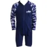 Funky Trunks Go Rompa Chompa Uv-skyddande Sparkdräkt Med Lång ärm För Barn unisex, Navy / white, 4Y