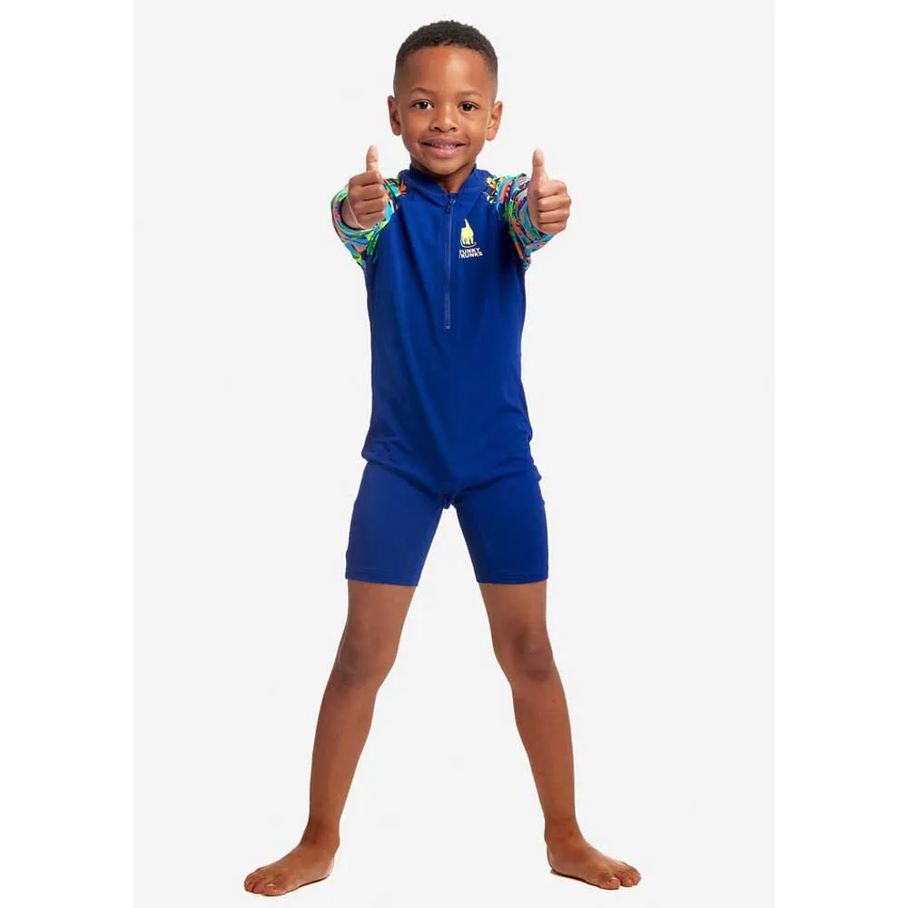 Funky Trunks Go Uv-skyddande Sparkdräkt Med Lång ärm För Barn unisex Funky Trunks Go Uv-skyddande Sparkdräkt Med Lång ärm För Barn unisex