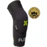 FUSE Omega Kids Armbågsskydd, Black / neon yellow