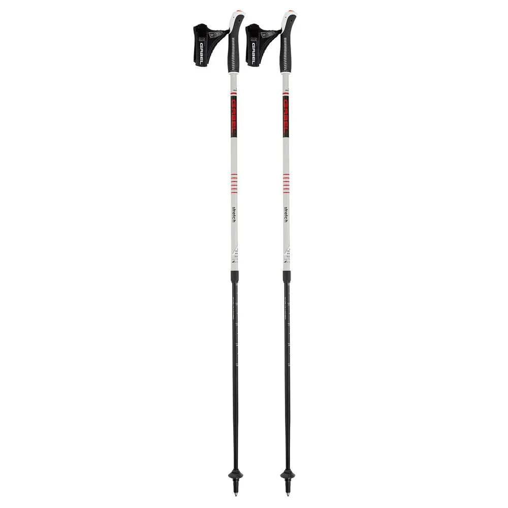 Gabel Stretch Ice Stavar, White, 75-130cm