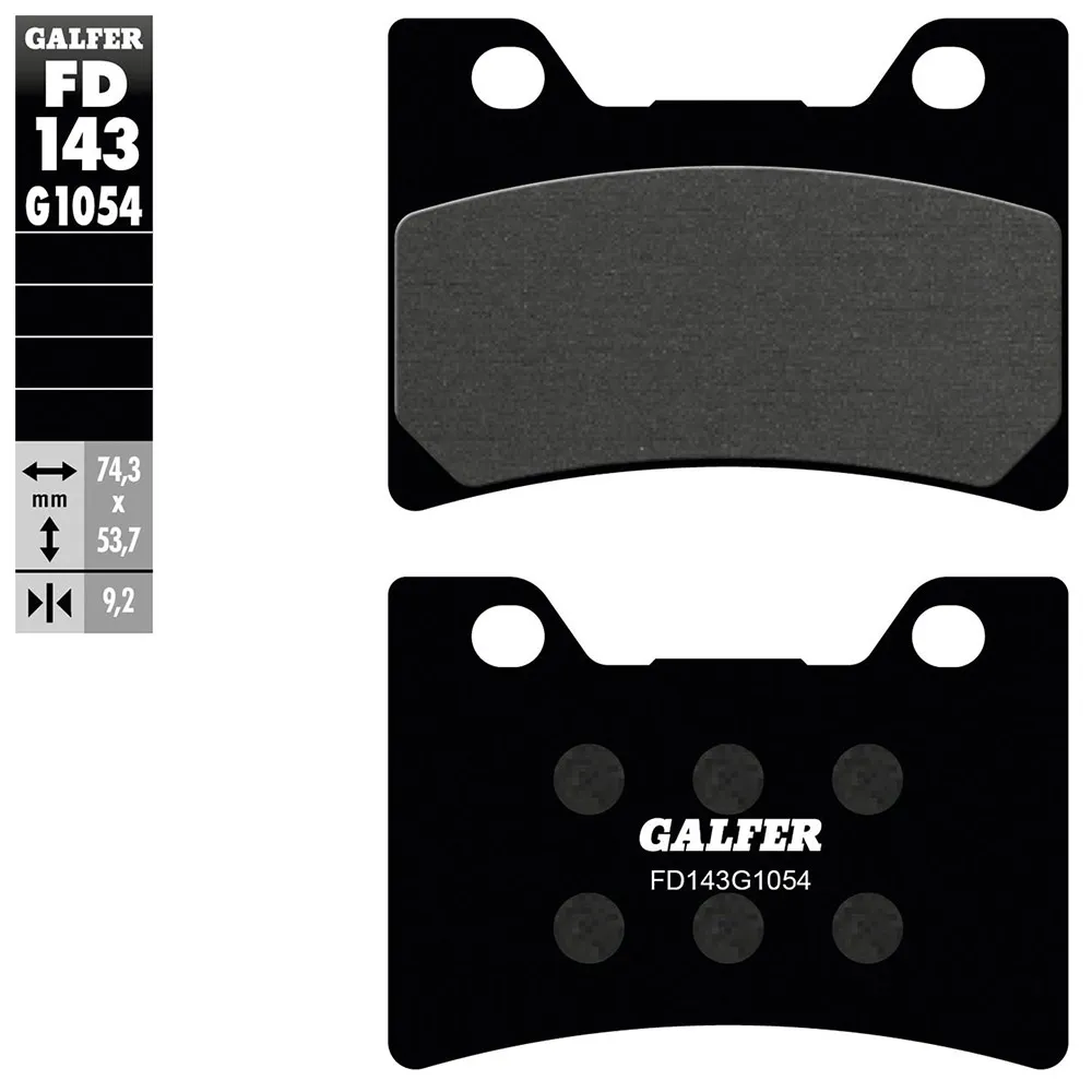 Galfer Fd143-g1054 Organiska Skivbromsbelägg, Black, One Size Galfer Fd143-g1054 Organiska Skivbromsbelägg, Black, One Size