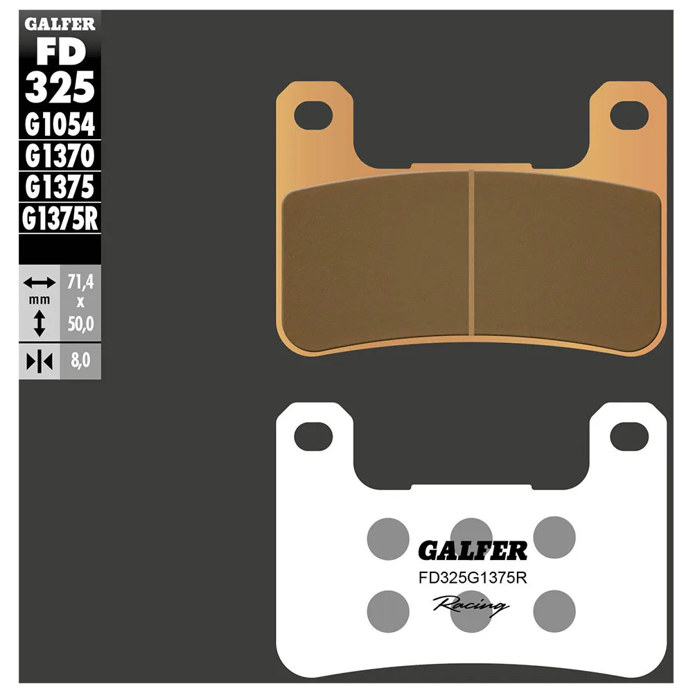 Galfer Fd325-g1375r Sintradbromsbelägg, Black, One Size Galfer Fd325-g1375r Sintradbromsbelägg, Black, One Size