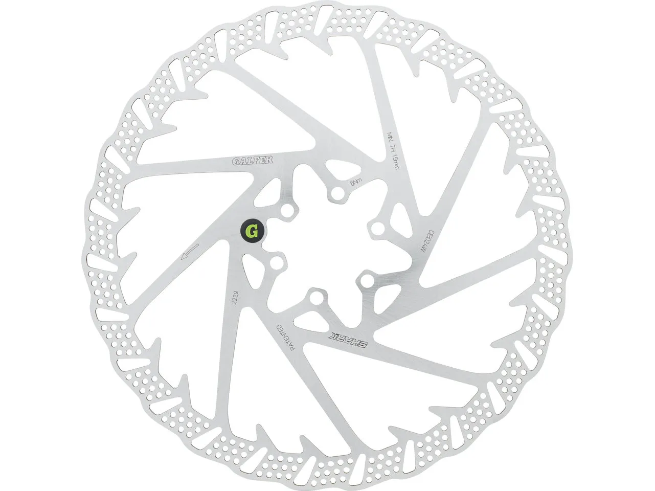 Galfer Fixed Disc Shark 2 mm MTB 6-Loch Bremsscheibe