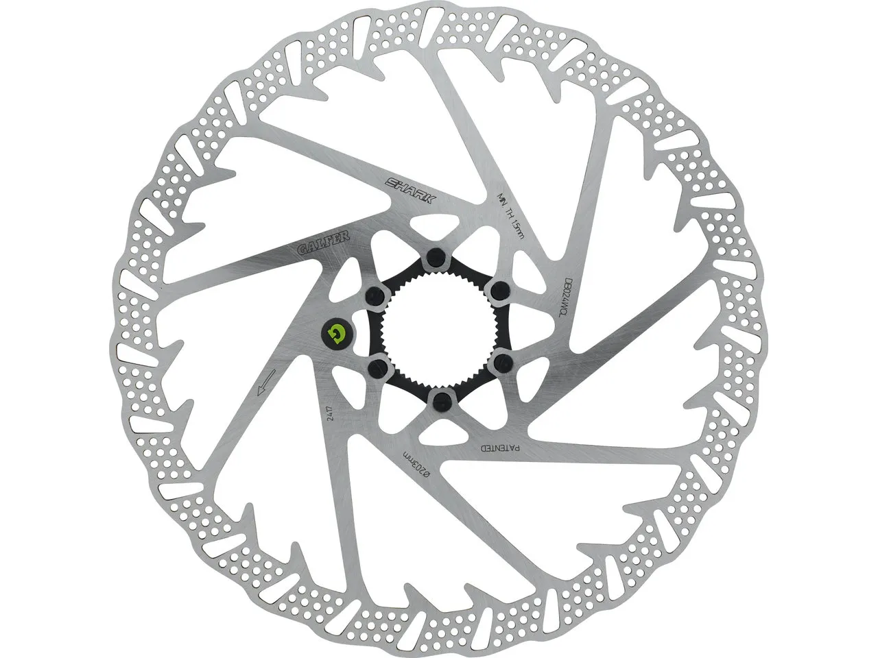 Galfer Fixed Disc Shark MTB Center Lock Bremsscheibe
