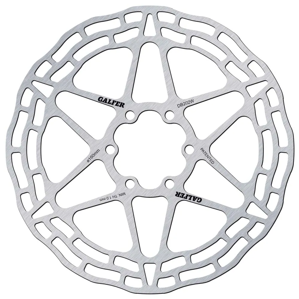 Galfer Trial Disc Wave Bromsskiva, Silver, 160mm