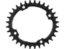 Garbaruk Kettenblatt Oval 104 mm Lochkreis 1-fach, Svart