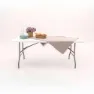 Gardiun Koln Fällbart Campingbord unisex, White, 240 x 74 x 74cm