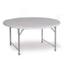 Gardiun Koln Runt Hopfällbart Campingbord unisex, White, 120 x 74cm