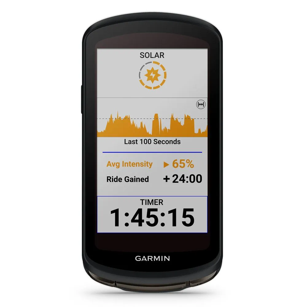 Garmin Edge 1040 Solar Cykeldator Refurbished, Black 2, One Size