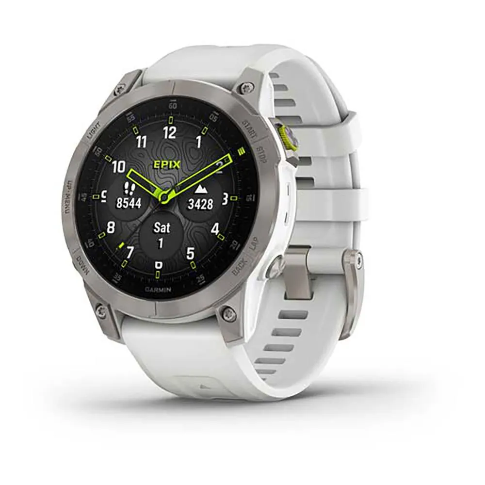 Garmin Epix 2 Klocka Refurbished, White titanium