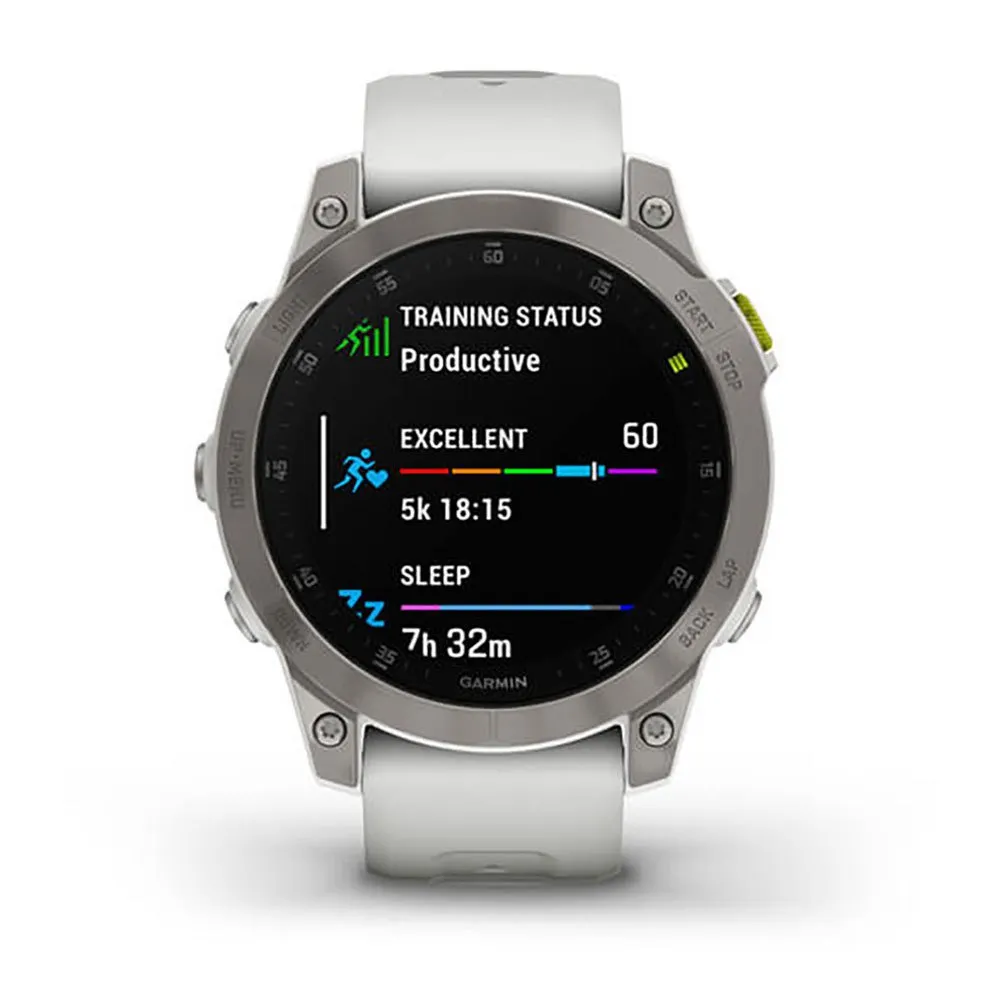 Garmin Epix 2 Klocka Refurbished, White titanium