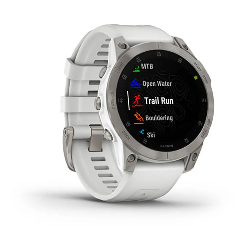 Garmin Epix 2 Klocka Refurbished, White titanium