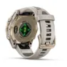Garmin Fenix 8 43 Mm Amoled Sapphire Klocka Refurbished, Fog gray / soft gold stainless steel