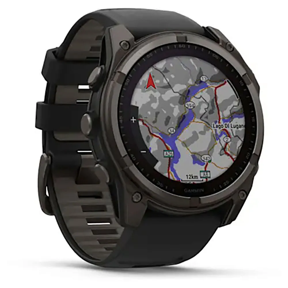 Garmin Fenix 8 51 Mm Solar Sapphire Klocka Refurbished, Black / carbon gray dlc titanium