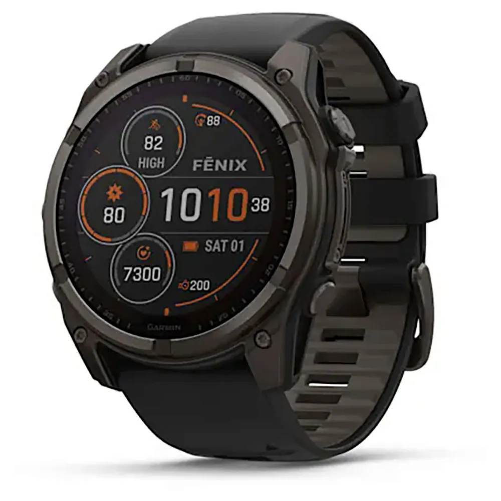 Garmin Fenix 8 51 Mm Solar Sapphire Klocka Refurbished, Black / carbon gray dlc titanium