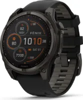 Garmin Fenix 8 Solar Sapphire Solar DLC Titanium Silicone Strap