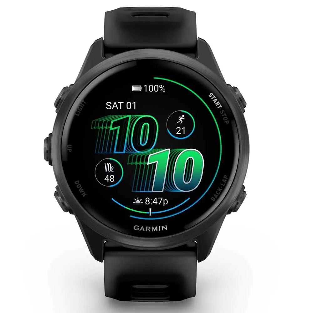 Garmin Forerunner 570 42 Mm Klocka Refurbished, Slate gray aluminum / translucent black / black