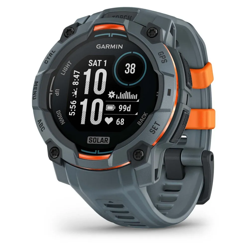 Garmin Instinct 3 45 Mm Solar Klocka Refurbished, Grey / grey Garmin Instinct 3 45 Mm Solar Klocka Refurbished, Grey / grey