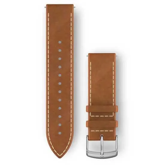 Garmin Läder Snabbkopplingsrem, Tan