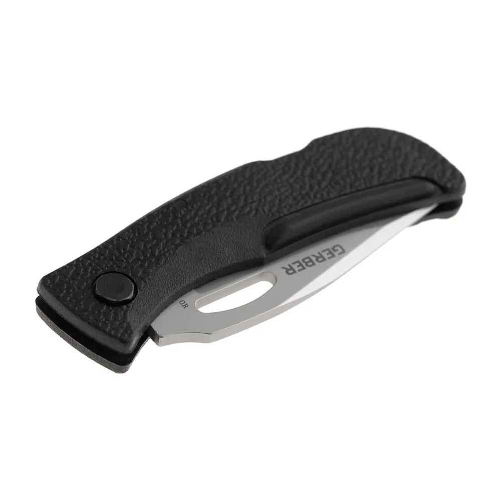 Gerber E-z Out Jr Folder Fällkniv, Black / silver, One Size