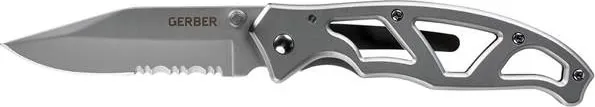 Gerber Paraframe II Folder, Serrated, Stainless Steel, One Size