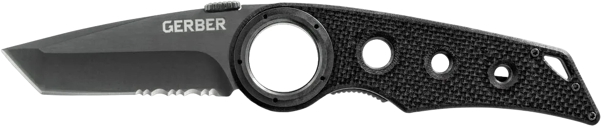 Gerber Remix Tanto Serrated, Black, One Size