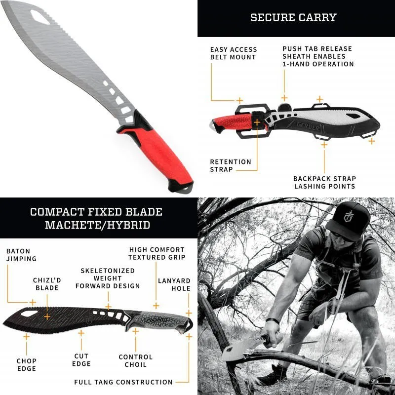 Gerber Versafix Pro Stor Kniv, Orange, One Size