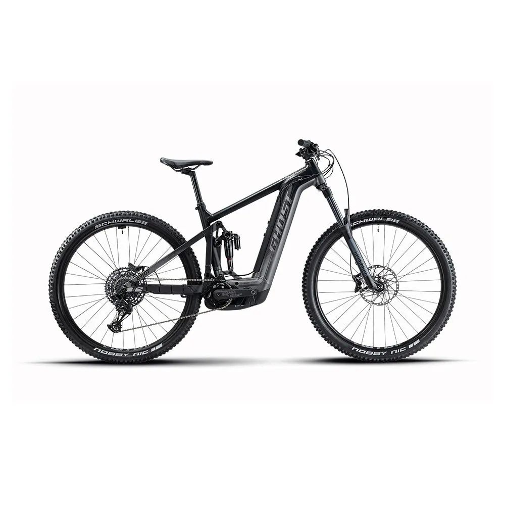 Ghost E-riot Trail Essential 29´´ Sx Eagle 2023 Elcykel Mtb, Black / pearl dark grey matt, M, 750Wh