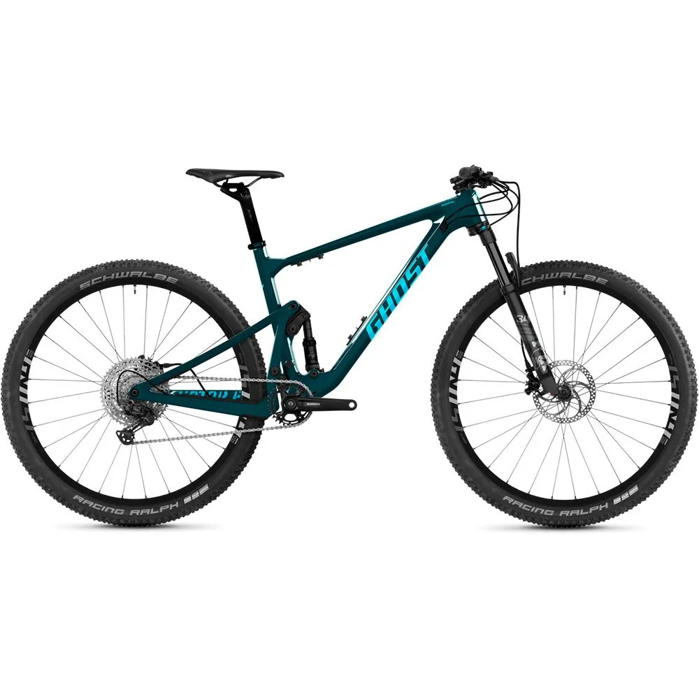 Ghost Lector Fs Sf Lc Essential 29´´ Xt Rd-m8100 2022 Mtb Cykel, Petrol / ocean glossy, M