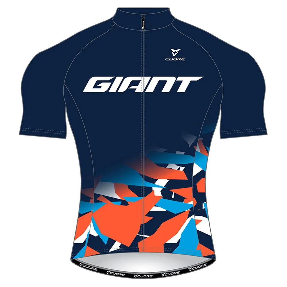 Giant Gravel Korta ärmar Cykeltröja, Blue / orange, M Giant Gravel Korta ärmar Cykeltröja, Blue / orange, M