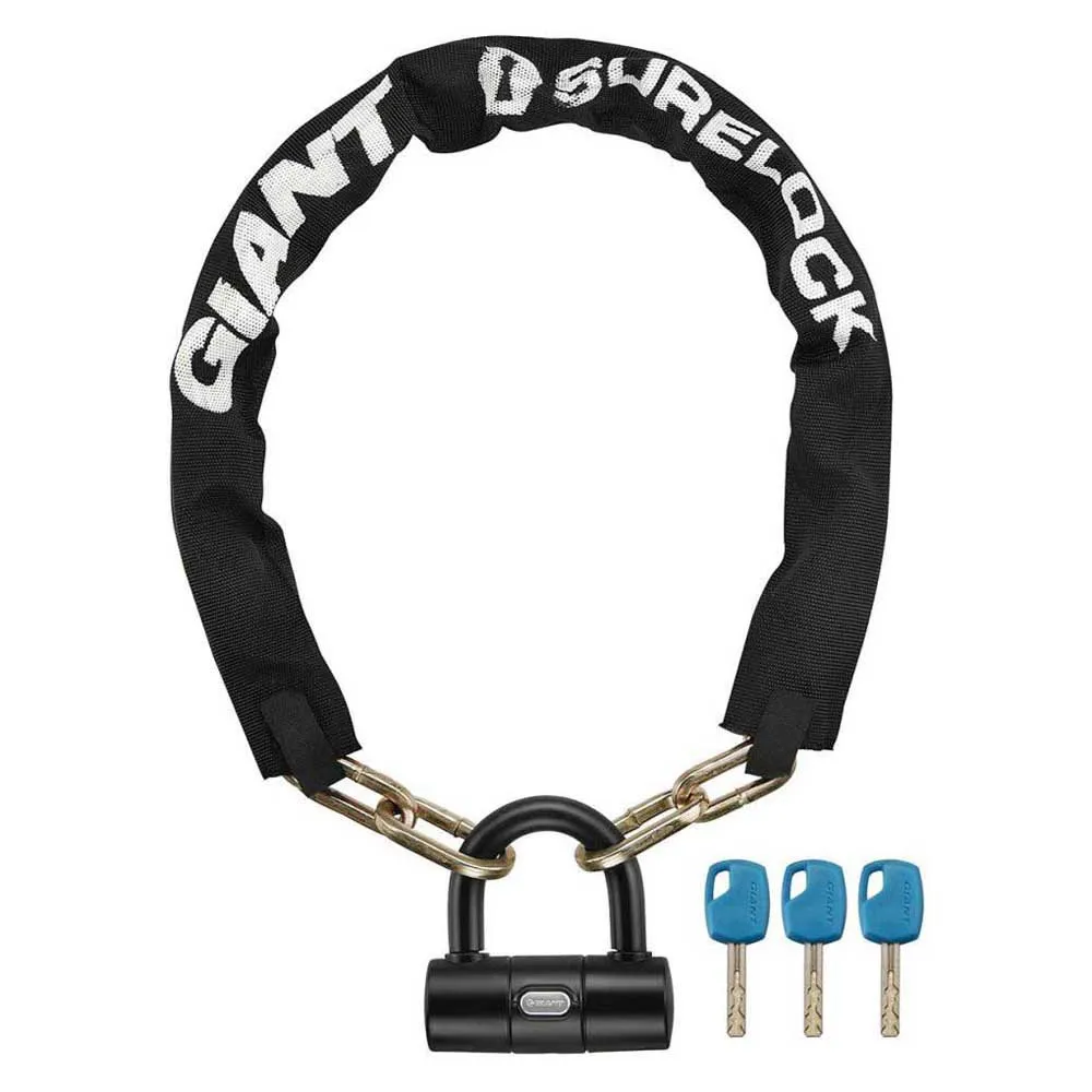 Giant Surelock Force 2 Kedjelås, Black, One Size