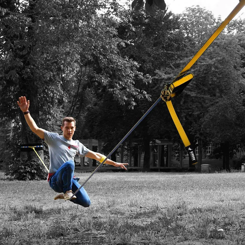 GIBBON Slacklines Flow Line Treewear Slackline, Blue, 25m GIBBON Slacklines Flow Line Treewear Slackline, Blue, 25m