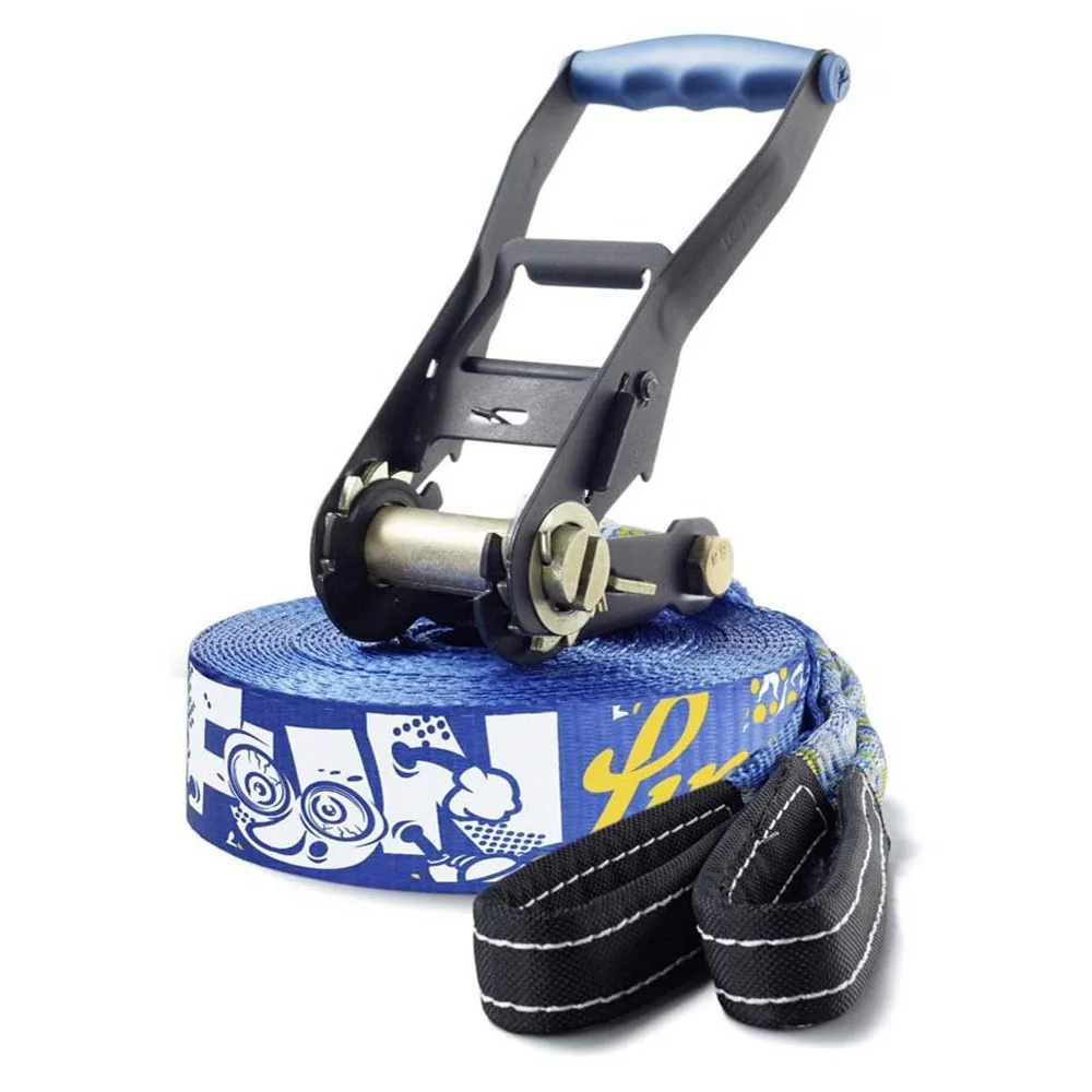 GIBBON Slacklines Fun Line Treewear Slackline, Blue, One Size
