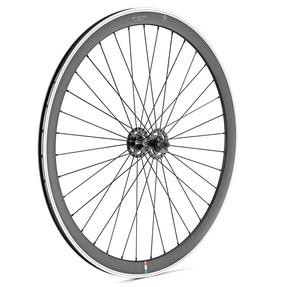 Gipiemme Pista A40 Hjulpar För Cykel, Black, 9 x 100 / 9 x 120mm, 1s