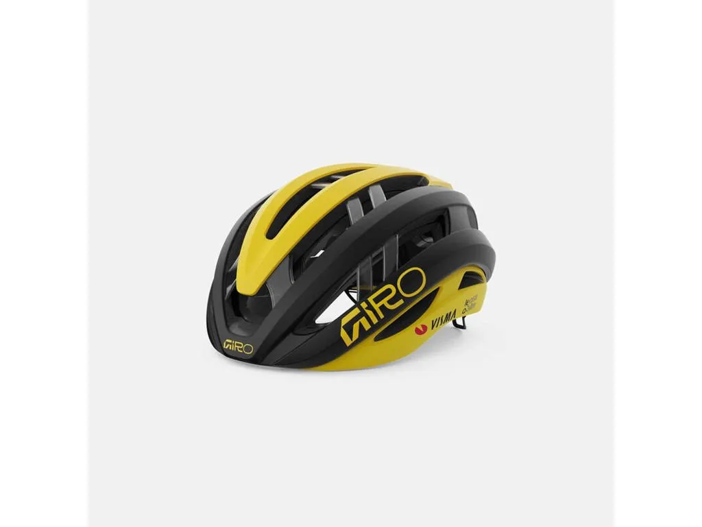 Giro Aries Spherical Visma Lease a Bike cykelhjälm svart/gul Giro Aries Spherical Visma Lease a Bike cykelhjälm svart/gul