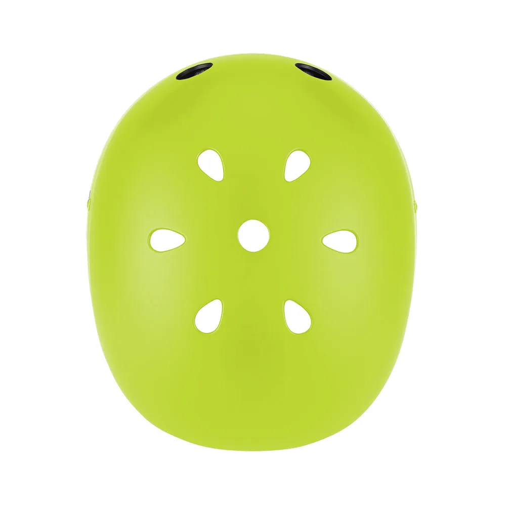 Globber Primo Lights Juniorhjälm, Lime green