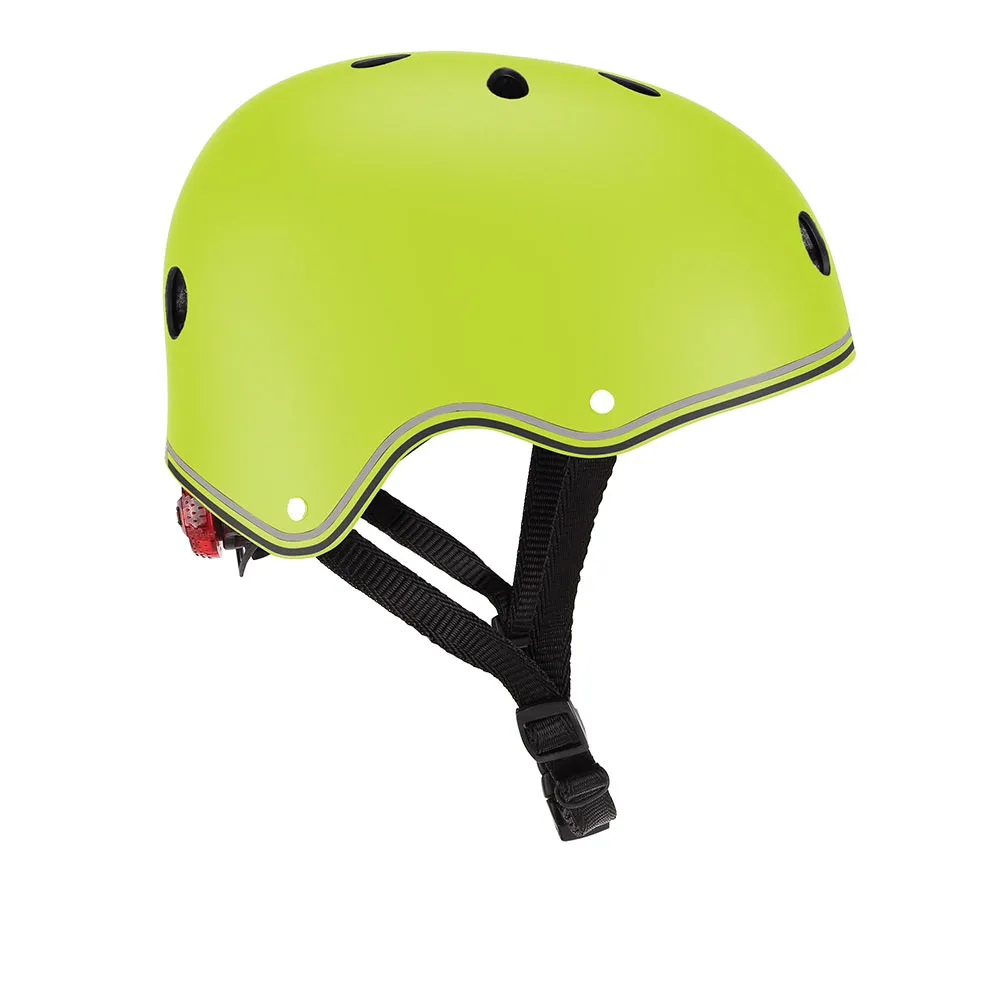 Globber Primo Lights Juniorhjälm, Lime green