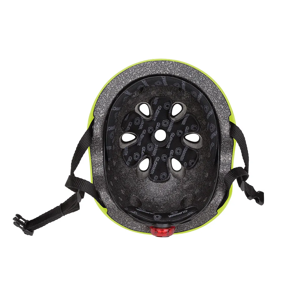 Globber Primo Lights Juniorhjälm, Lime green