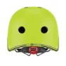 Globber Primo Lights Juniorhjälm, Lime green