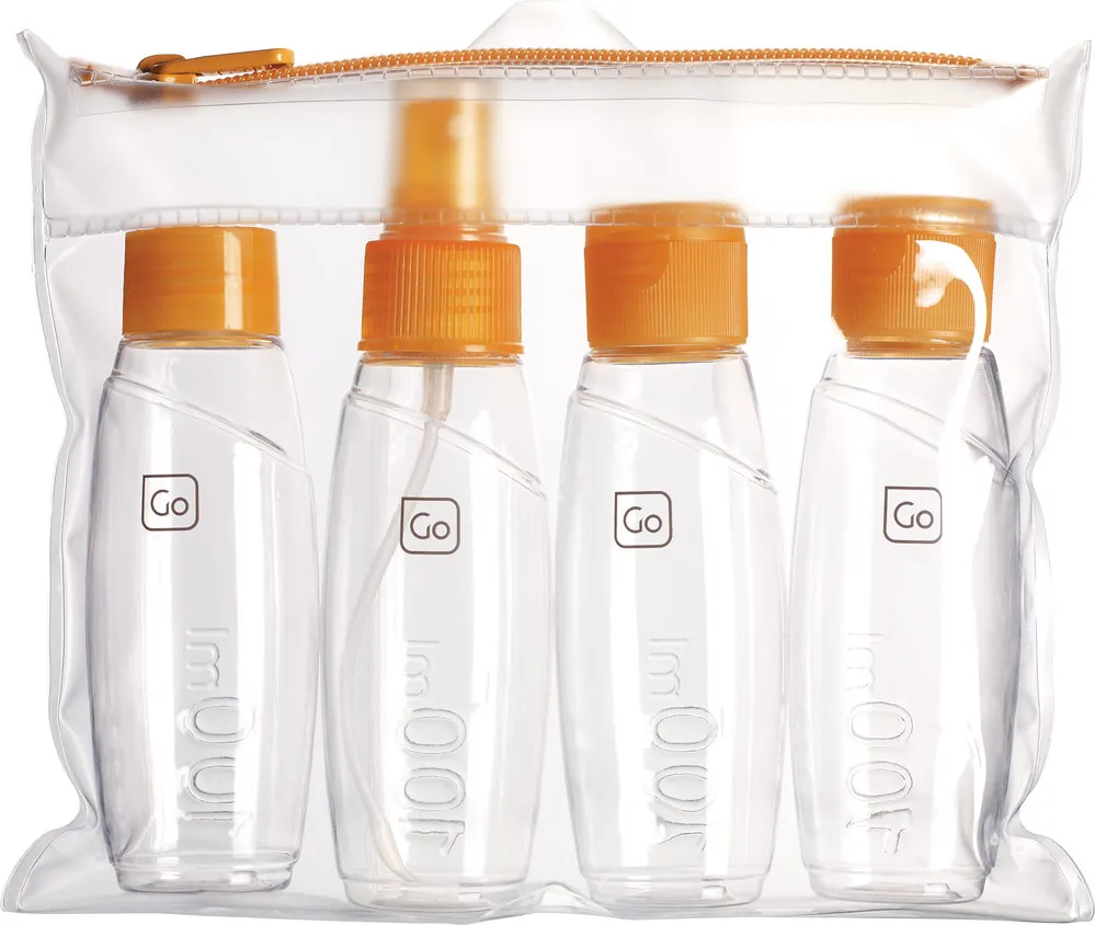 Go Travel Cabin Bottle Set, Orange Go Travel Cabin Bottle Set, Orange