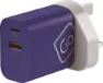 Go Travel Worldwide USB-A & USB-C Charger, Blue, One Size