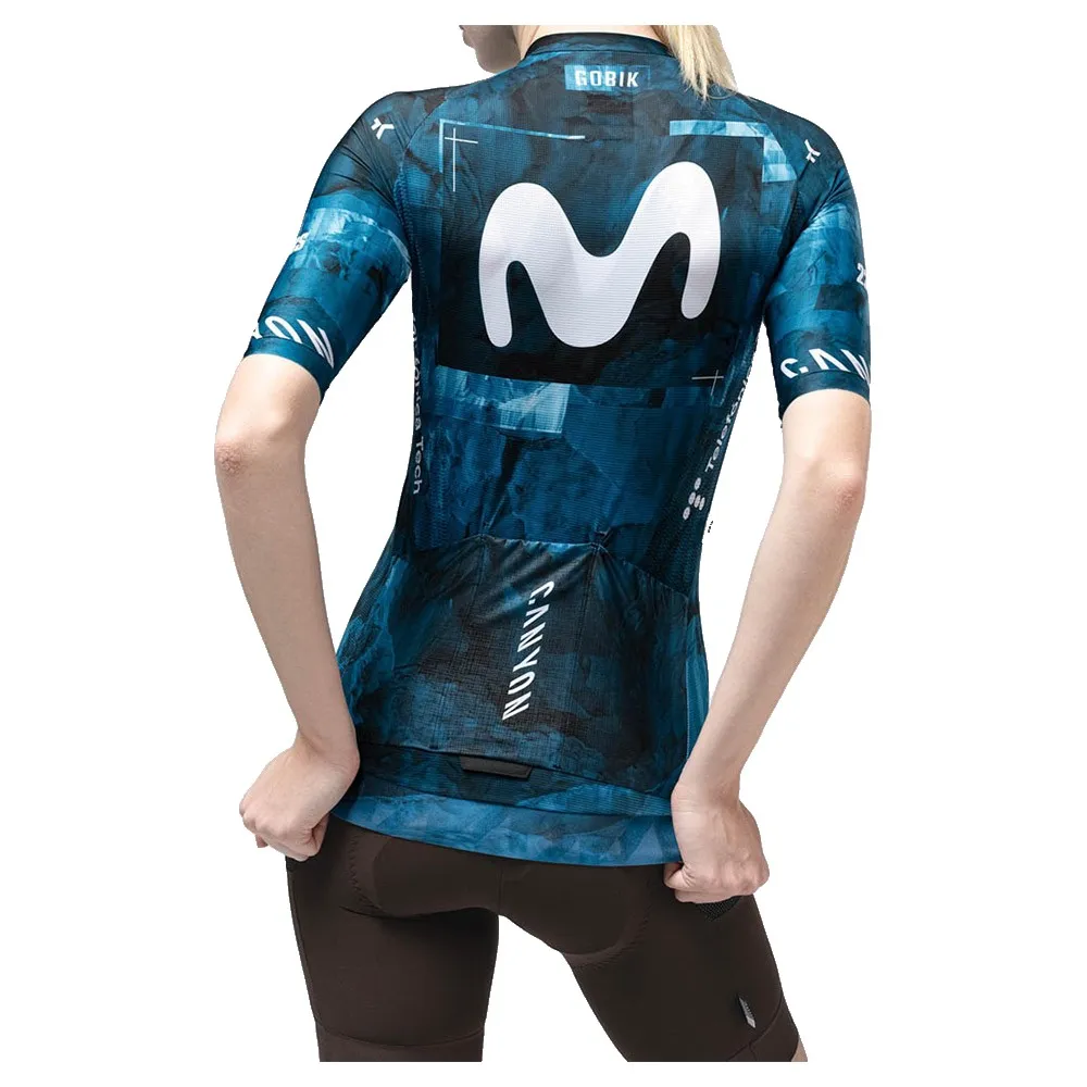 Gobik Cx Pro 4.0 Movistar Team Gravel Squad 2025 Korta ärmar Cykeltröja Gobik Cx Pro 4.0 Movistar Team Gravel Squad 2025 Korta ärmar Cykeltröja